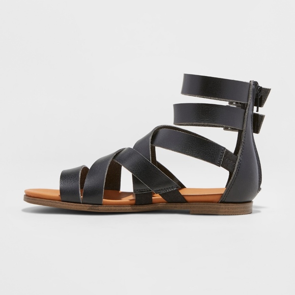 Mossimo Rosalee Gladiator Sandals Black New 6.5 - Picture 4 of 4